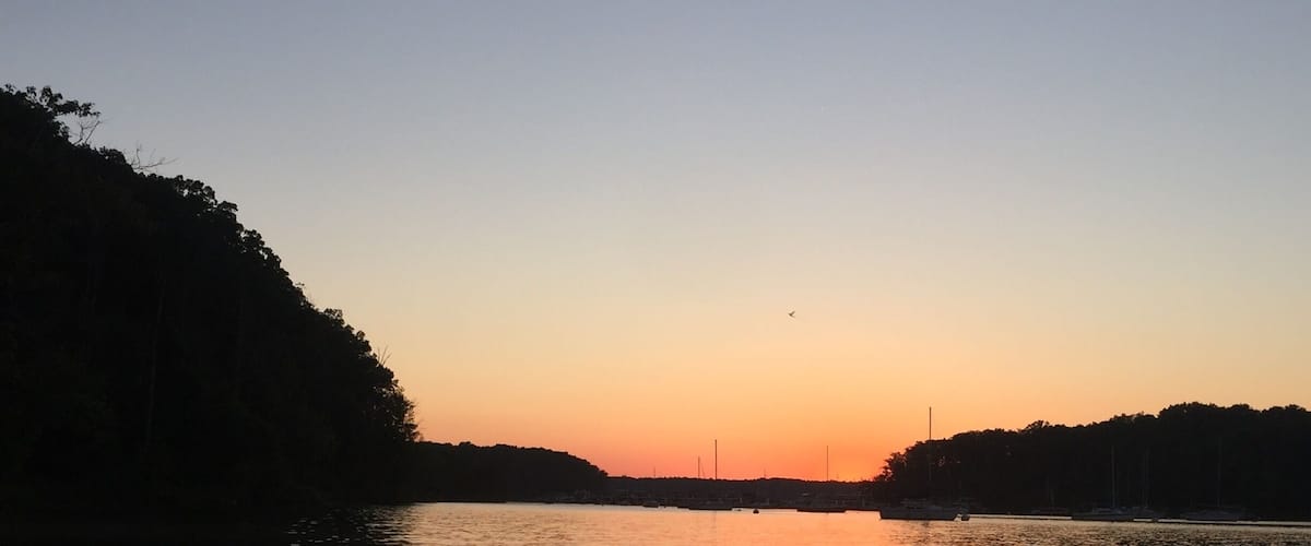 Fishing with my boy Cave Run Lake near Scott's Creek Marina