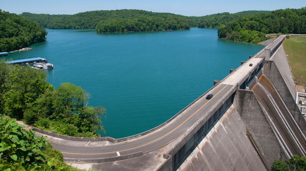 Lake Norris formed by the Norris Dam on the River Clinch in the Tennessee Valley USA