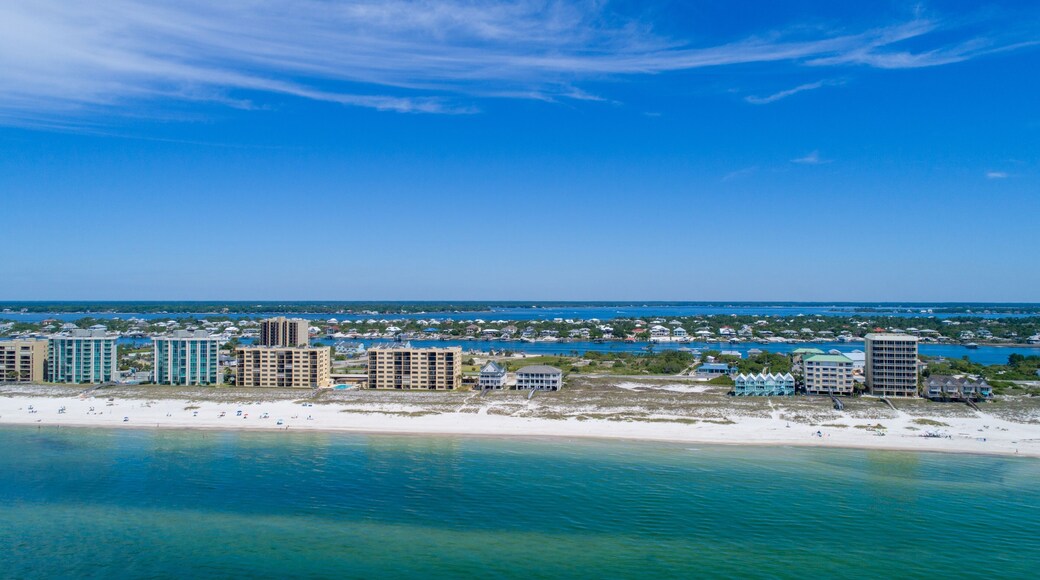 Aerial view of the beach at Perdido Key