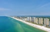 Aerial view of the beach at Perdido Key