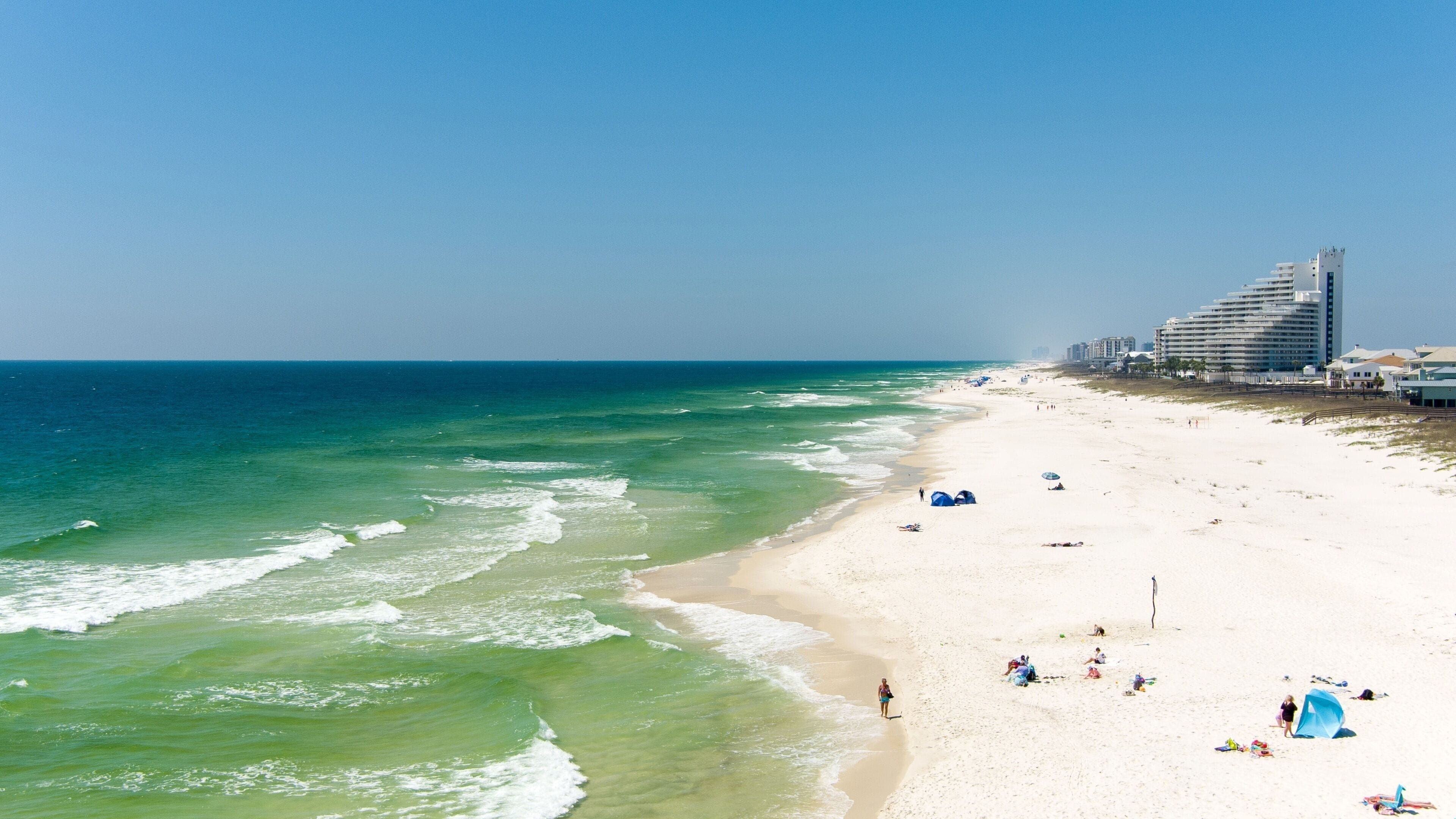 Aerial view of Perdido Key Beach, Florida