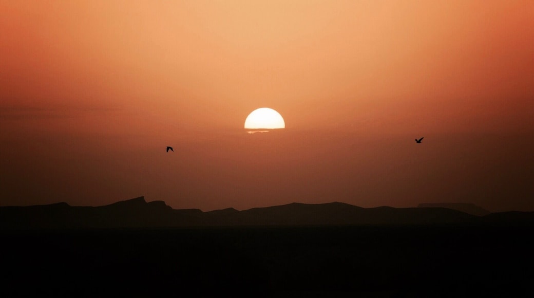 Sunrise on the Sahara . Morocco