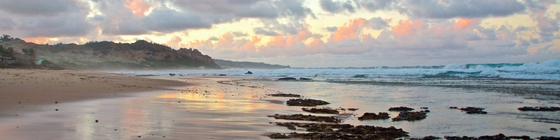 On the east coast of Barbados, no hotel chains or fancy restaurants. Just the rugged beauty of the wind and crashing waves of the Atlantic Ocean.