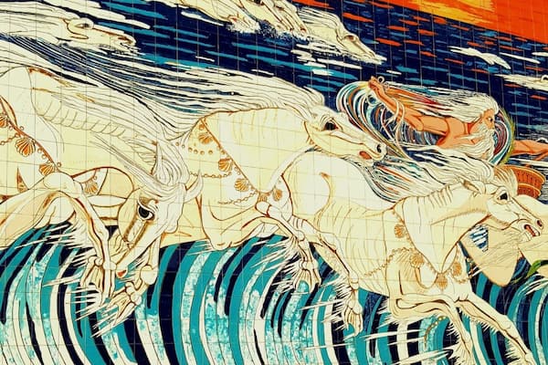 Stunning tiled wall mural spotted as I walked along the seafront in Sabinillas, Spain.