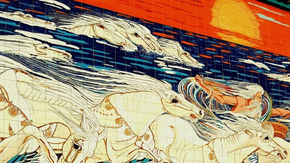 Stunning tiled wall mural spotted as I walked along the seafront in Sabinillas, Spain.