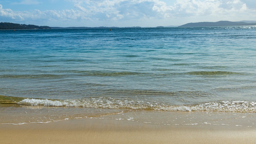 Little Beach which includes general coastal views and a beach