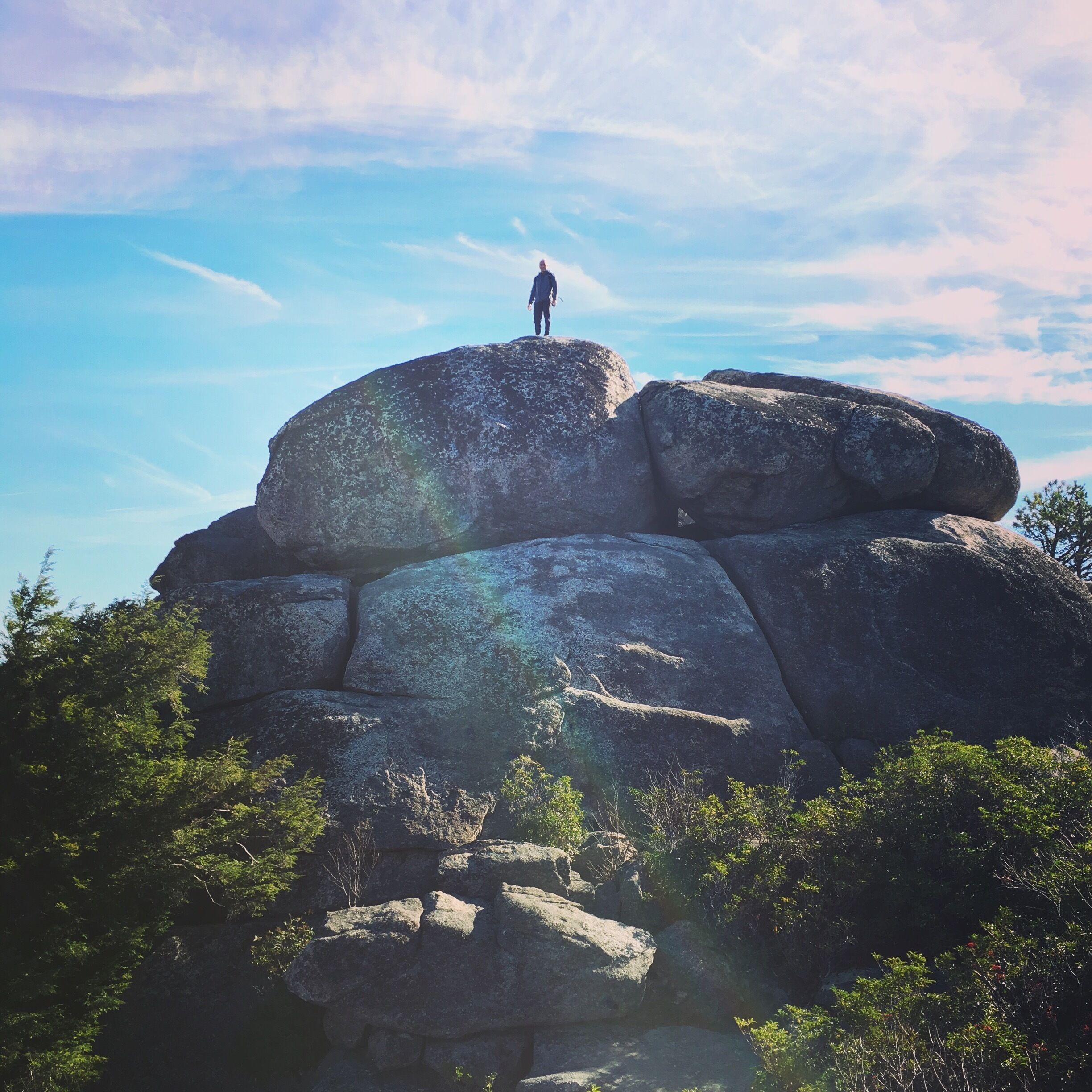9.1 mile loop starting with a 4 mile hike to the summit. Elevation is 3,200 feet and hike was filled with rock scrambles 