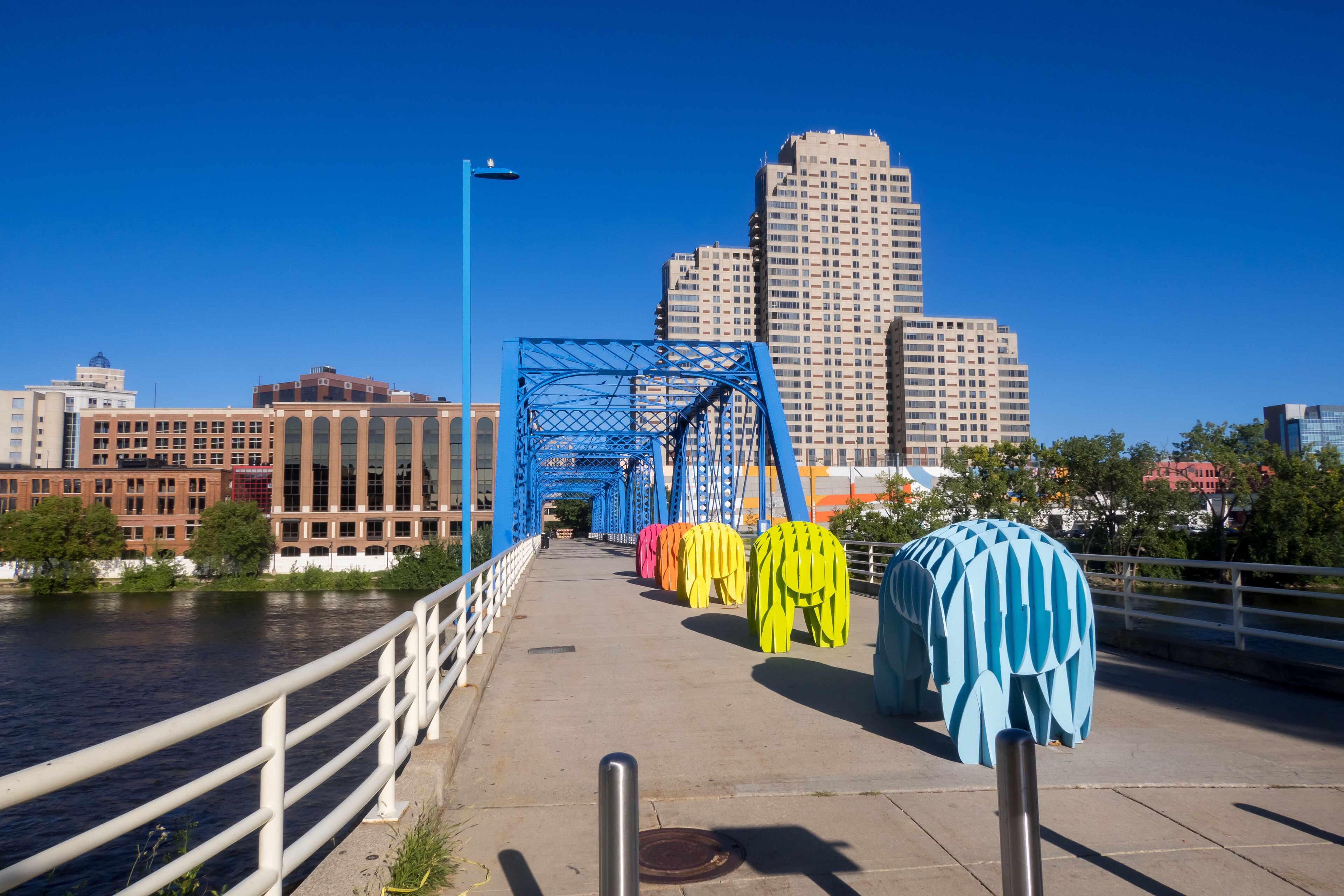 Downtown Grand Rapids is second largest metropolitan area in entire Michigan state.