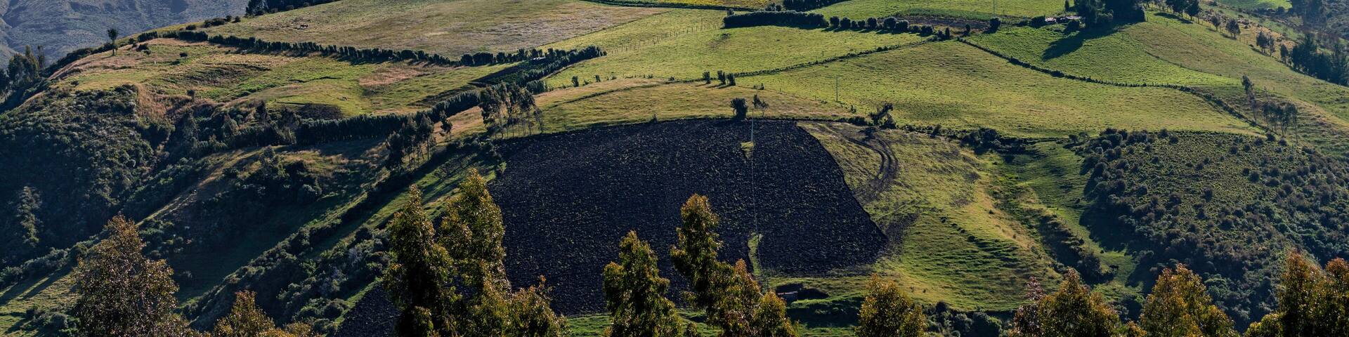 VOLCÁN CAYAMBE RODEADO DE NATURALEZA