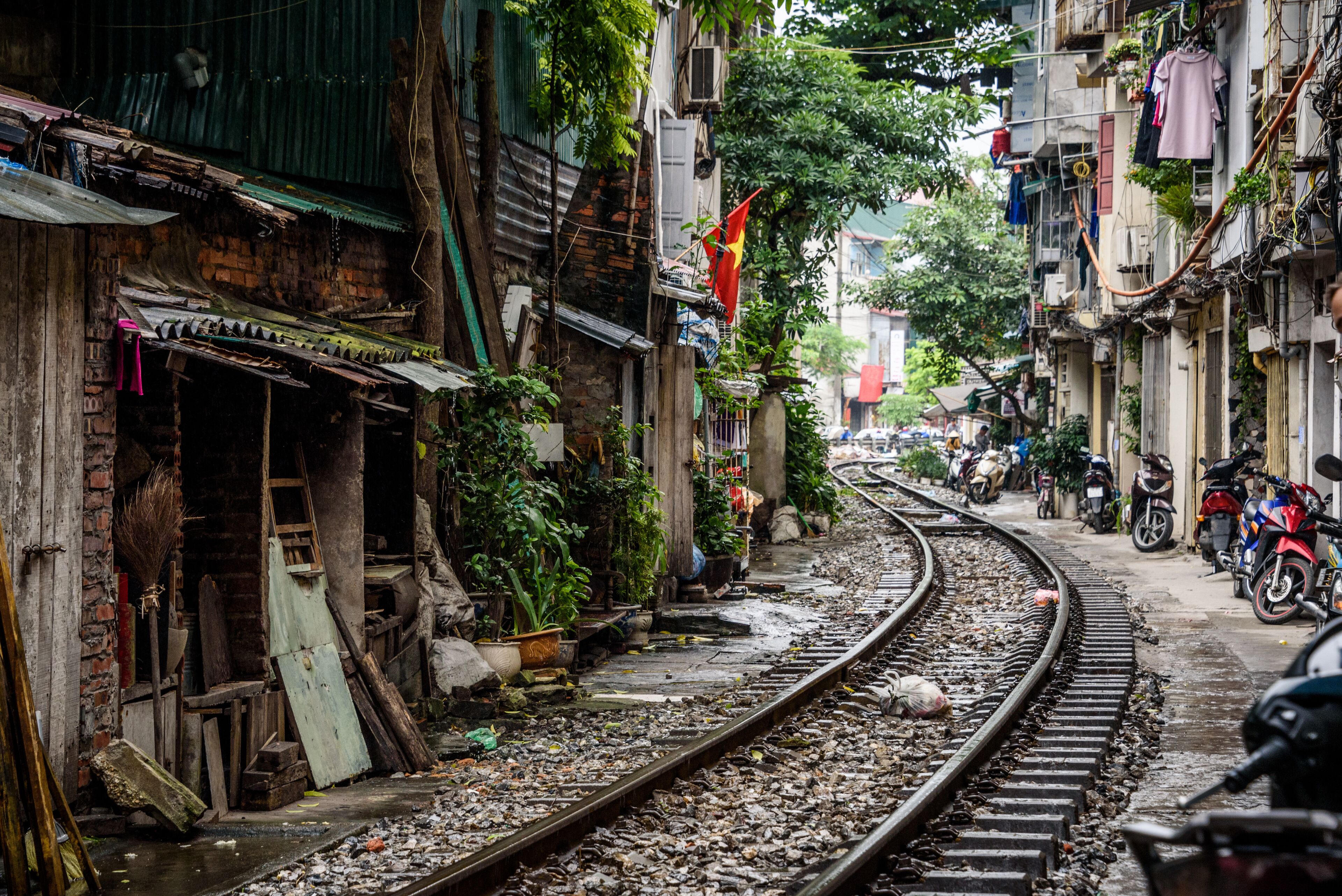 Train Street Hanoi Vietnam