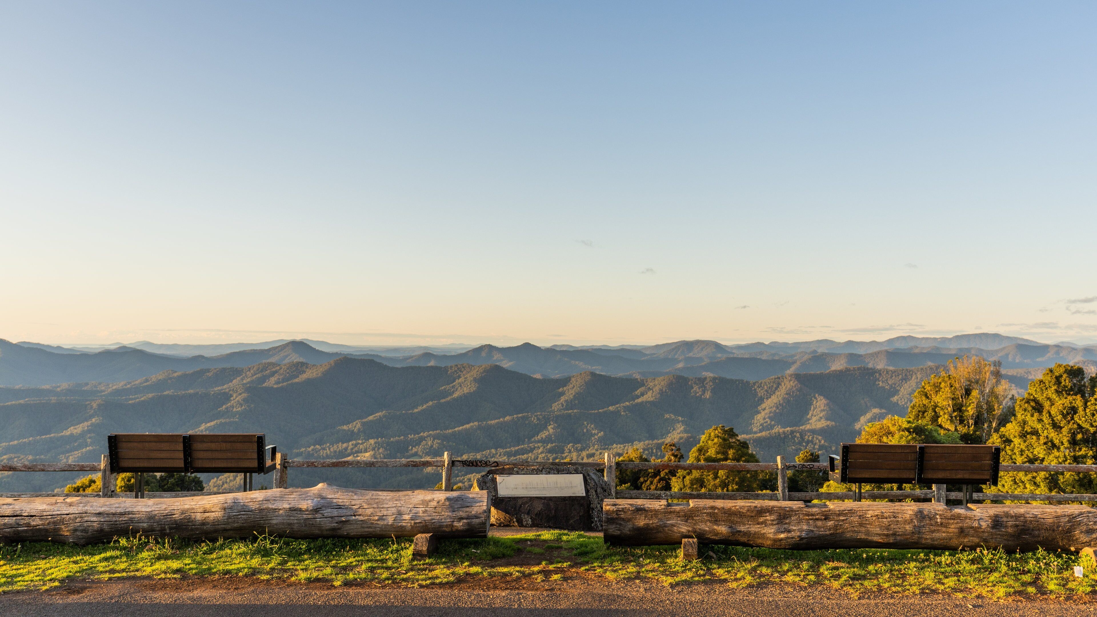 Griffiths Lookout showing tranquil scenes, a sunset and landscape views