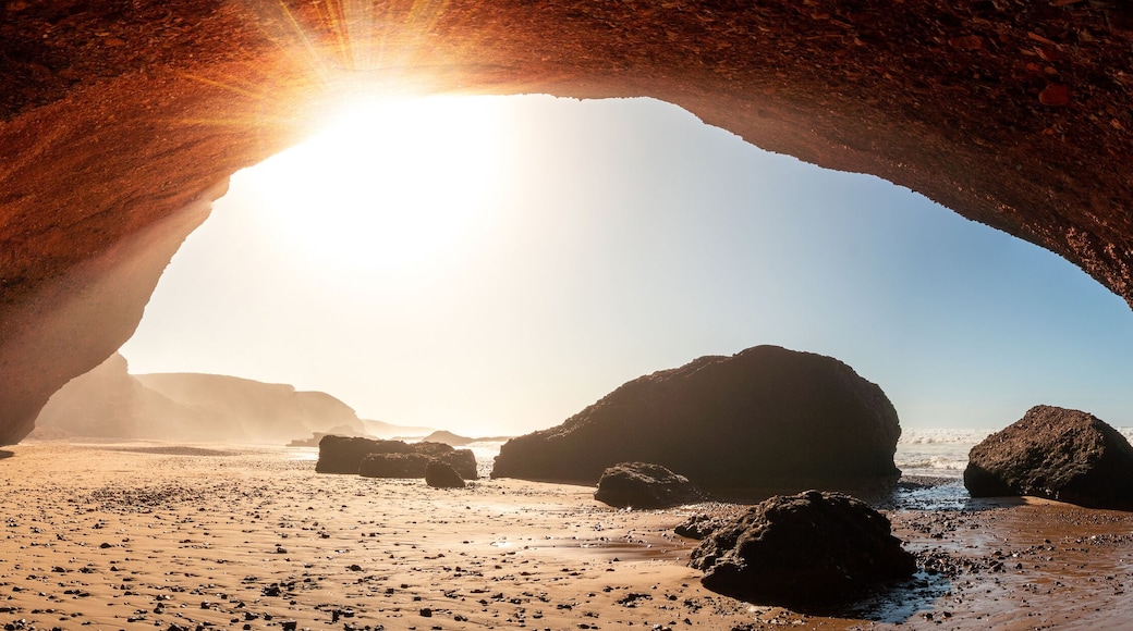 Panorama Steinbogen an der Atlantikküste, Marokko