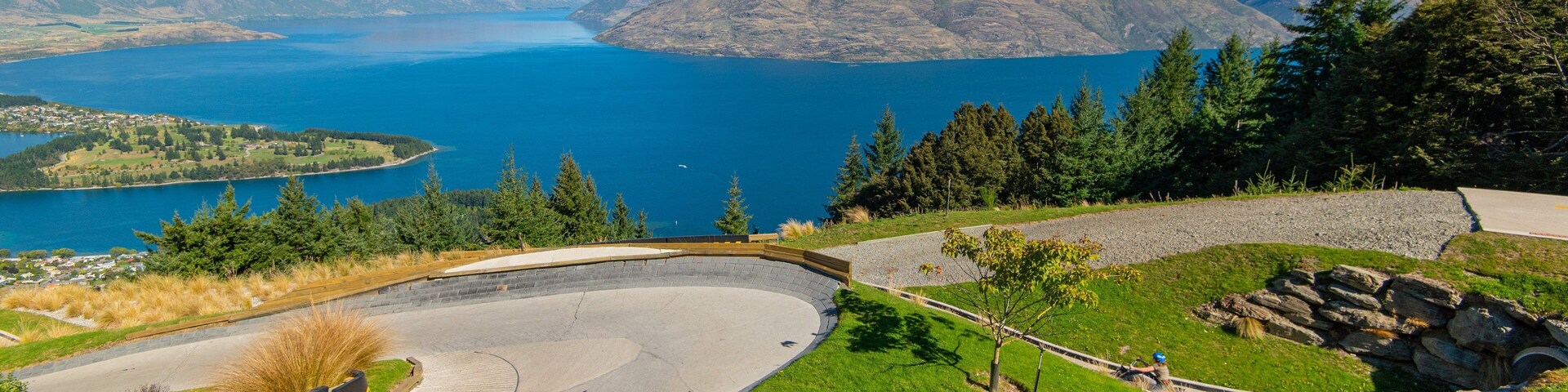 Skyline Luge featuring a lake or waterhole and landscape views