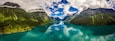 Panorama lovatnet lake Beautiful Nature Norway.