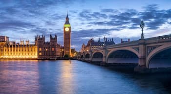 Panoramic view of the Palace of Westminster and Big Ben