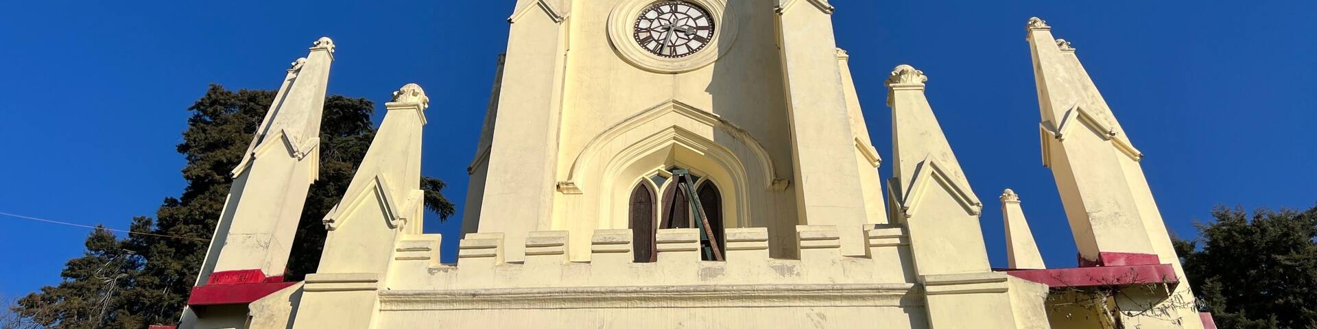 Famous Mall road church in Shimla .Christ Church Shimla .church of st Nicholas.