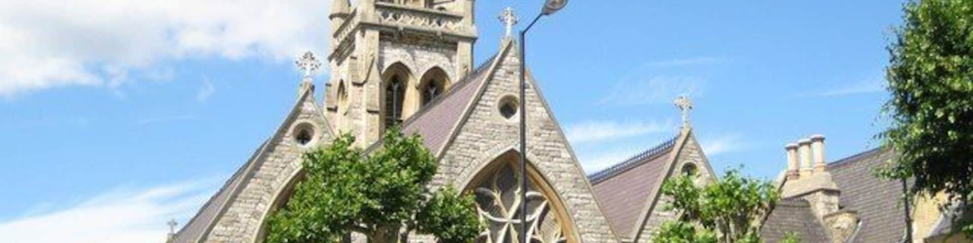 Fulham: Roman Catholic Church of St Thomas of Canterbury The Church is unique insofar as it is Augustus Welby Northmore Pugins only complete parish church in central London. Pugin (1812-1852) was designing the Houses of Parliament around the time that he drew up his plans for this church which was built between 1847 and 1848. The Church re-opened in 2006 following a period of renovation. It is located on Rylston Road, SW6.