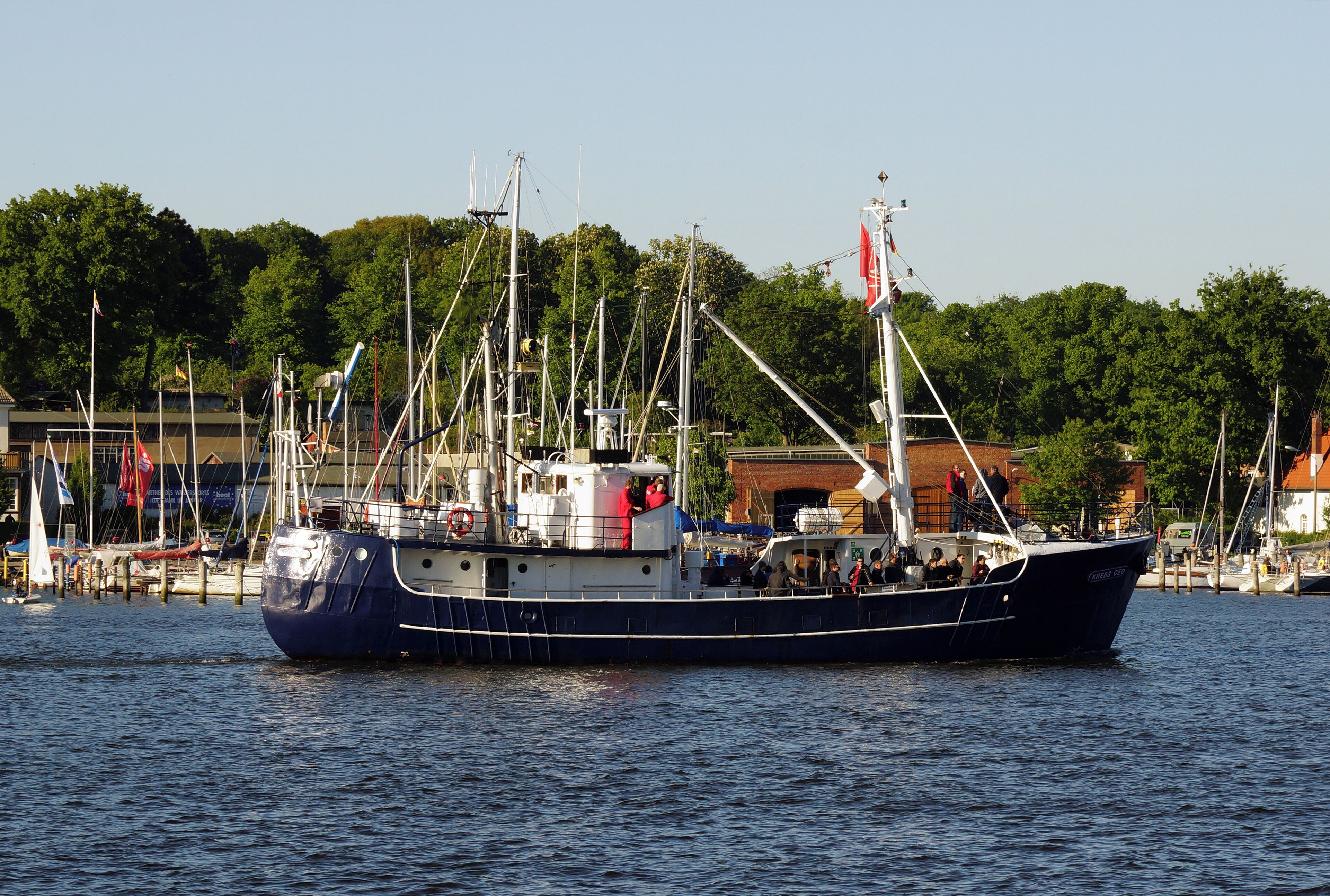 Research vessel Krebs Geo in Rostock, Germany