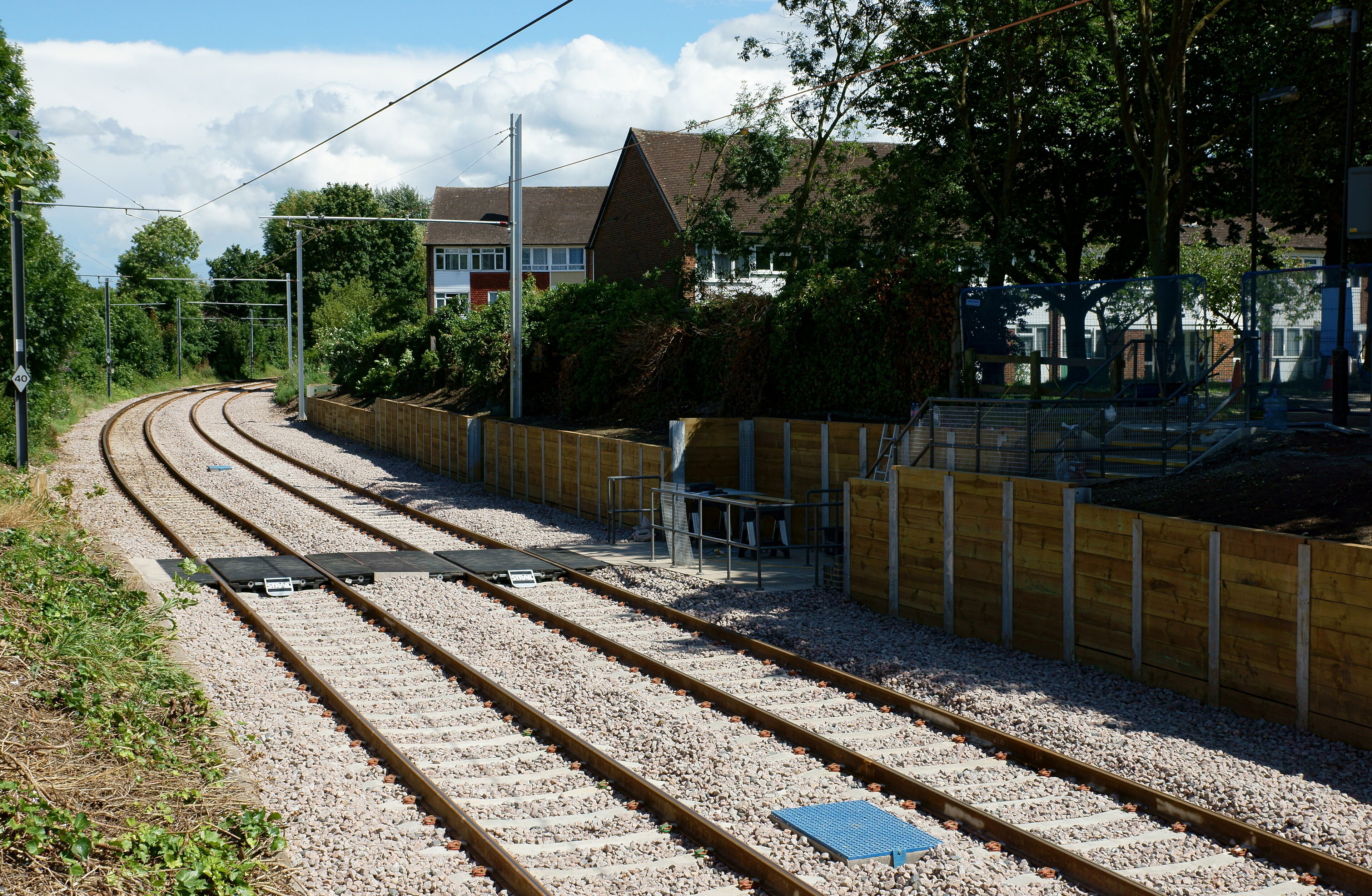 Crossing Point at the Mitcham Tram Stop