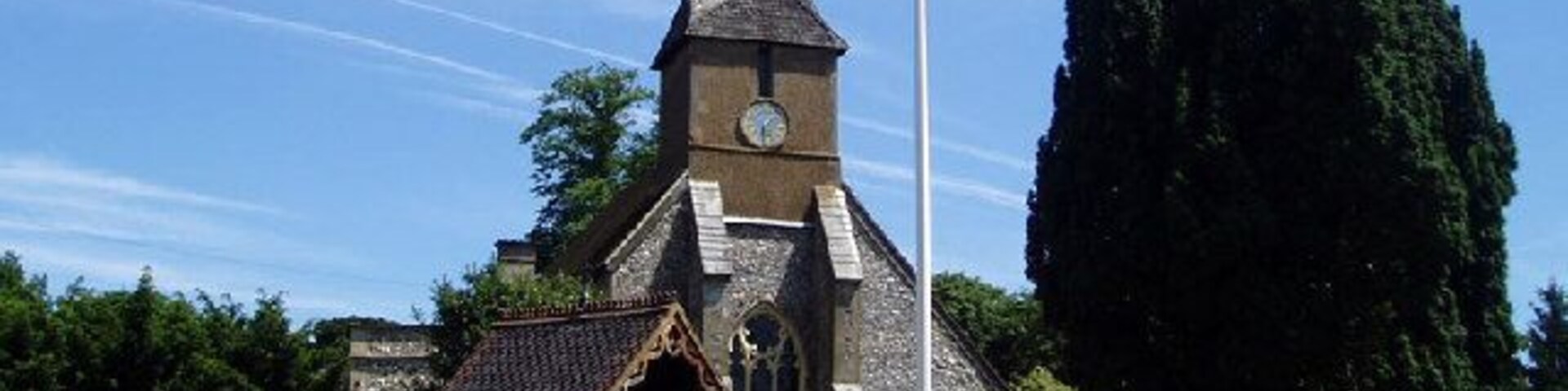 All Saints parish church, Addintgon Road, Sanderstead, London (formerly Surrey), seen from the west