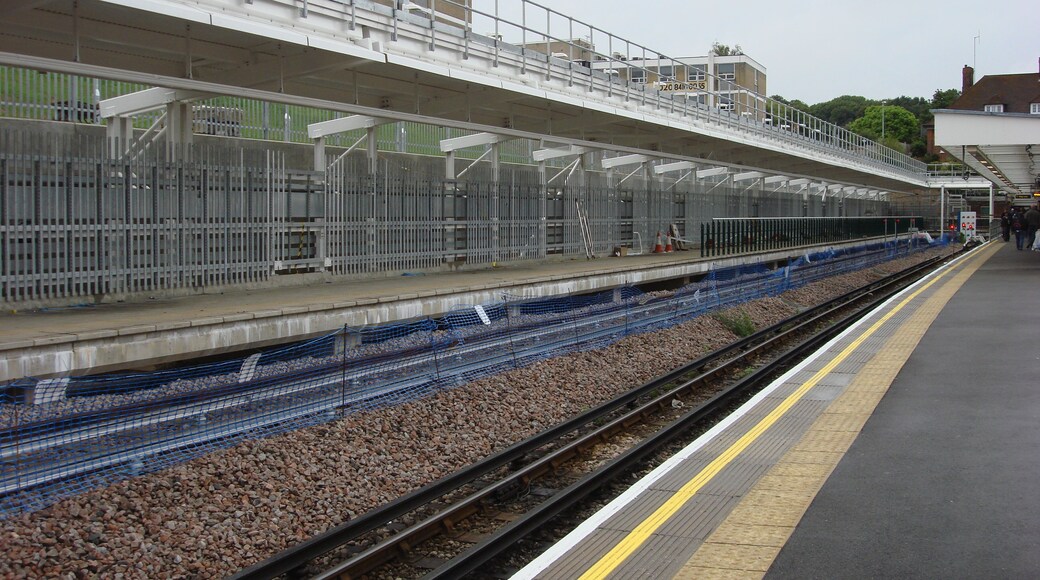 Stanmore tube station, new platform under construction due to open in 2009