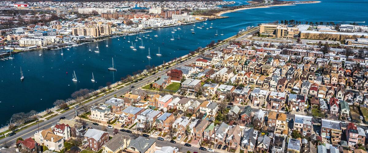 Aerial Images of Sheepshead Bay Brooklyn