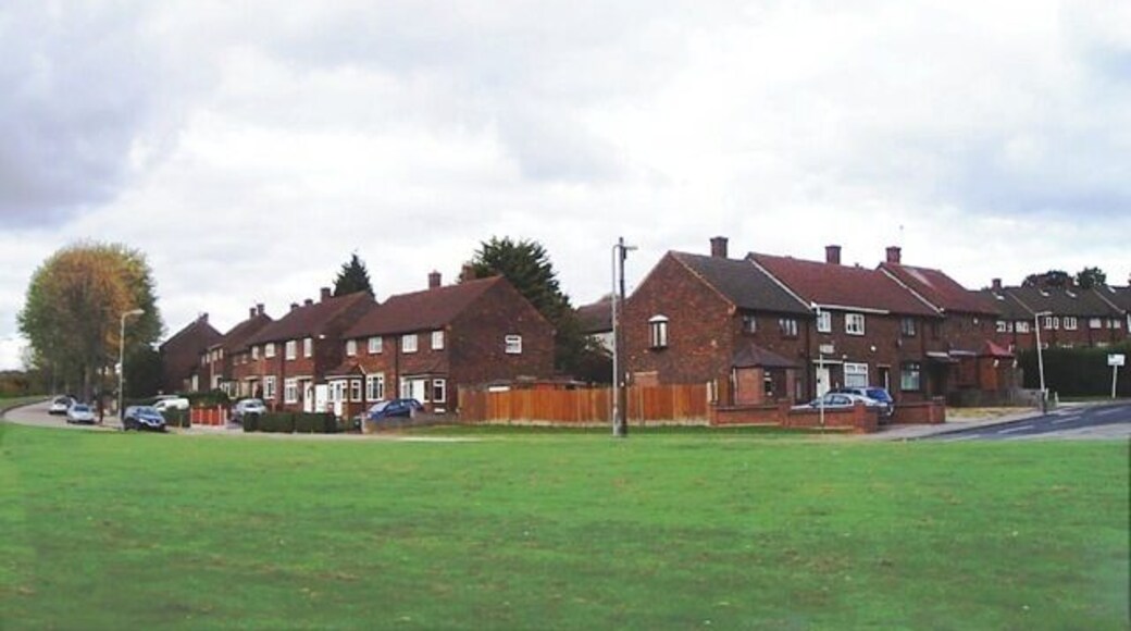 Harold Hill Estate, Romford Harold Hill was a large 'out-County' housing estate built by the London County Council during the early 1950s on a green field site in what was then Essex. The picture shows the junction of Chudleigh Road (left) and Broseley Road (right).