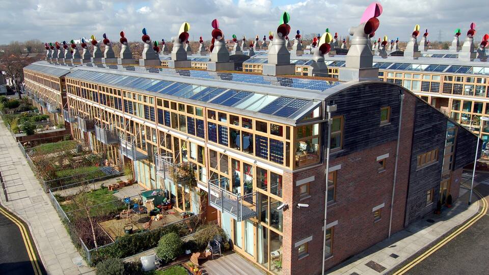 BedZED eco-village, England.