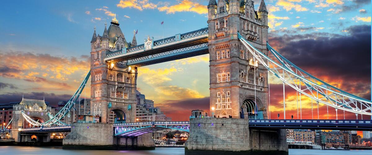 Tower Bridge in London, UK