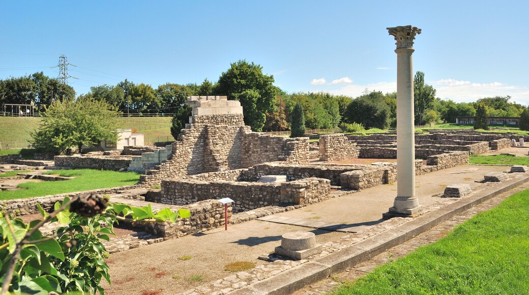 Budapest, Hungary. The ruins of the Roman baths - Aquincum