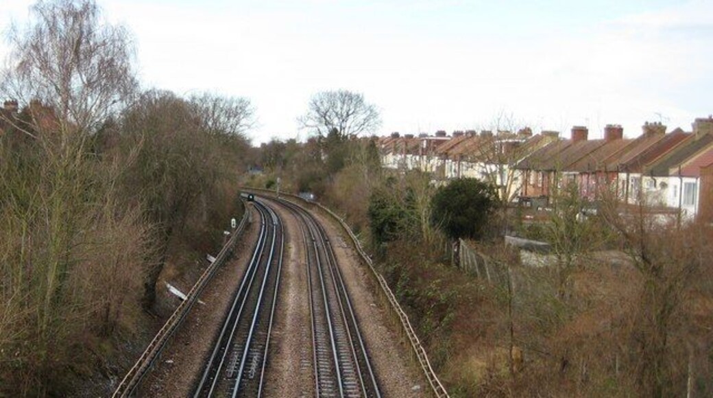 Piccadilly Line in Sudbury (2) This line to South Harrow was opened in 1903 and extended to Uxbridge in 1910, and was originally operated by the Metropolitan District Railway, responsibility only passing to the Piccadilly Line in 1932. This view was taken from The Rise road bridge looking towards Sudbury Hill station which is just around the corner. The houses on the right are on Maybank Avenue. The housing estates came after the railway was built and an early road map showing the surrounding roads but not the houses shows Maybank Avenue as Rosebank Avenue. Only about 100 metres away from the railway here, and on the far side of Maybank Avenue, is another parallel railway, the former Great Central Railway's line to High Wycombe from Marylebone, now operated by Network Rail.