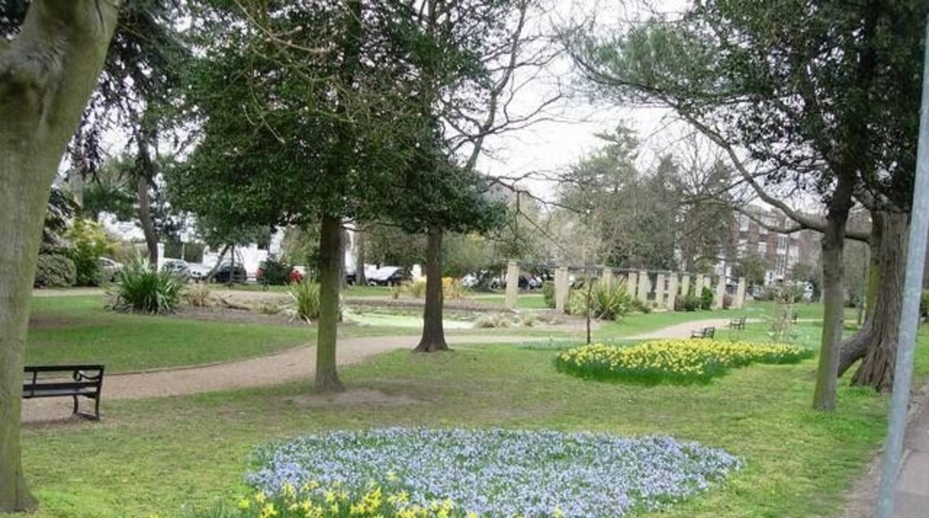 Claremont Gardens A small open area close to Surbiton, probably looking its best at this time of year.