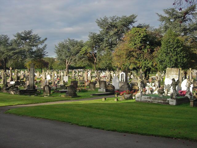 Surbiton Cemetery On Lower Marsh Lane.