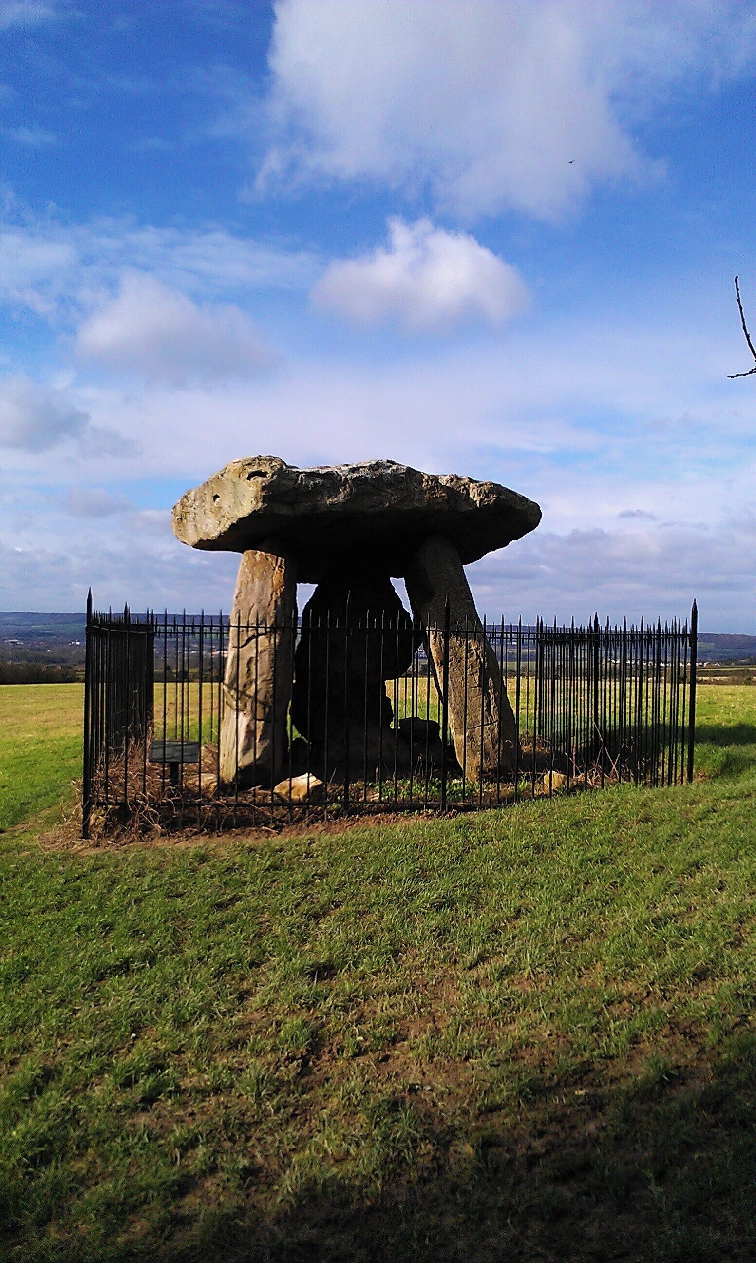 The Early Neolithic chambered tomb of Kit's Coty House in Kent, one of the Medway Megaliths.