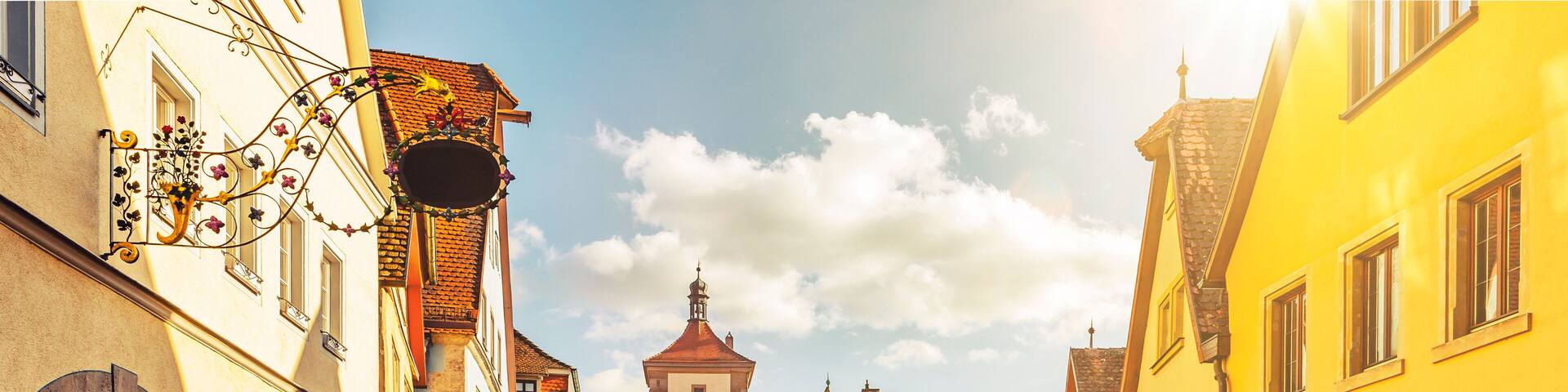 Plönlein mit Siebersturm in Rothenburg ob der Tauber Deutschland
