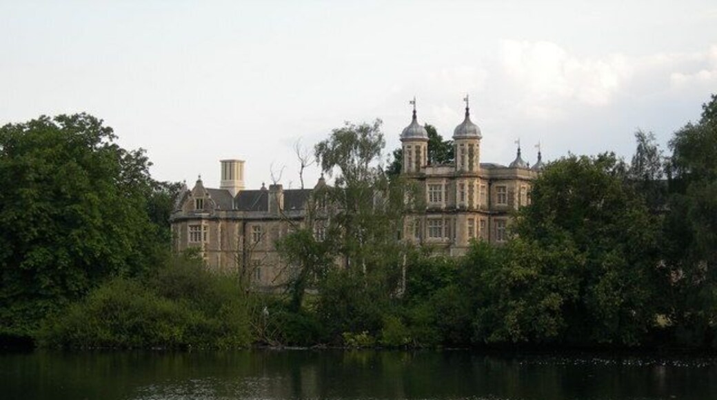 Snaresbrook Crown Court. Looking across Eagle Pond.