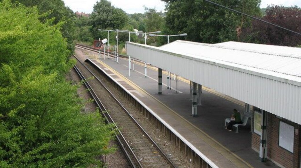 Woodmansterne station Platform 1 - towards London.
