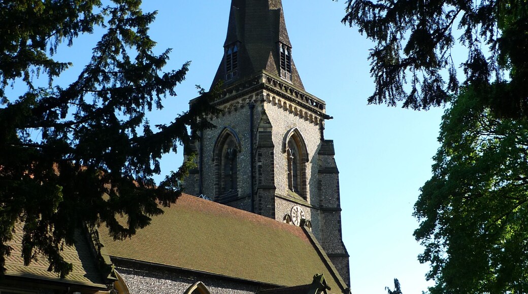 St Peter's Church, St Peter's Road, Croydon. Image taken from the North East. St Peter's Church is a Grade II listed church designed by George Gilbert Scott. The Benefice of South Croydon, St Peter and St Augustine official website Church Of St Peter at English Heritage