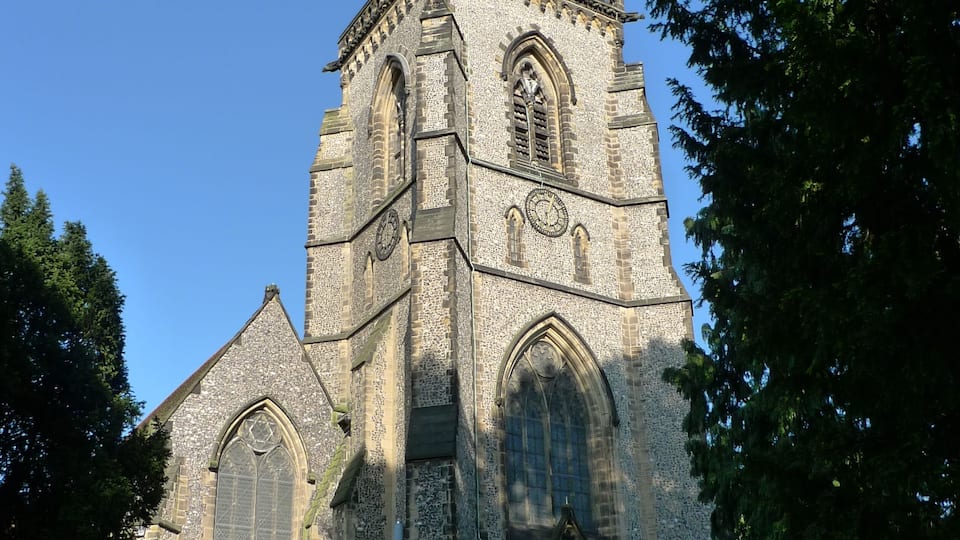 St Peter's Church, St Peter's Road, Croydon. Image taken from the West. St Peter's Church is a Grade II listed church designed by George Gilbert Scott. The Benefice of South Croydon, St Peter and St Augustine official website Church Of St Peter at English Heritage