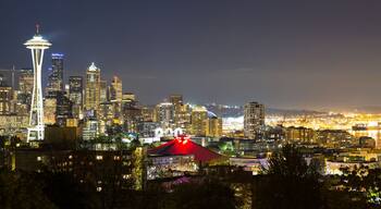 Downtown Seattle Skyline at Night
