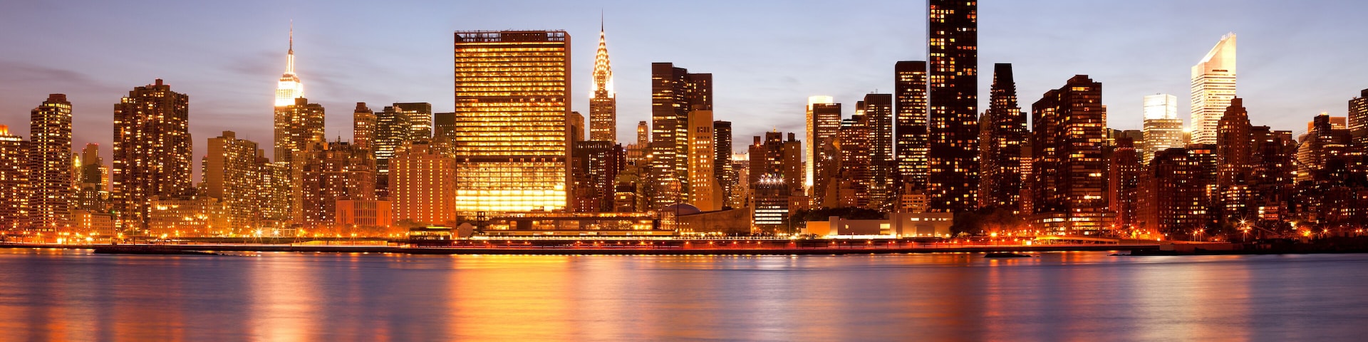 Skyline of buildings at Midtown Manhattan, New York City, NY, USA