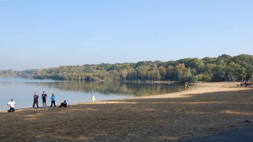 Sand Beach at Ruislip Lido