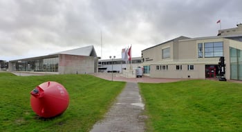 View of the exterior entrance to the German Maritime Museum (Deutsches Schiffahrtsmuseum