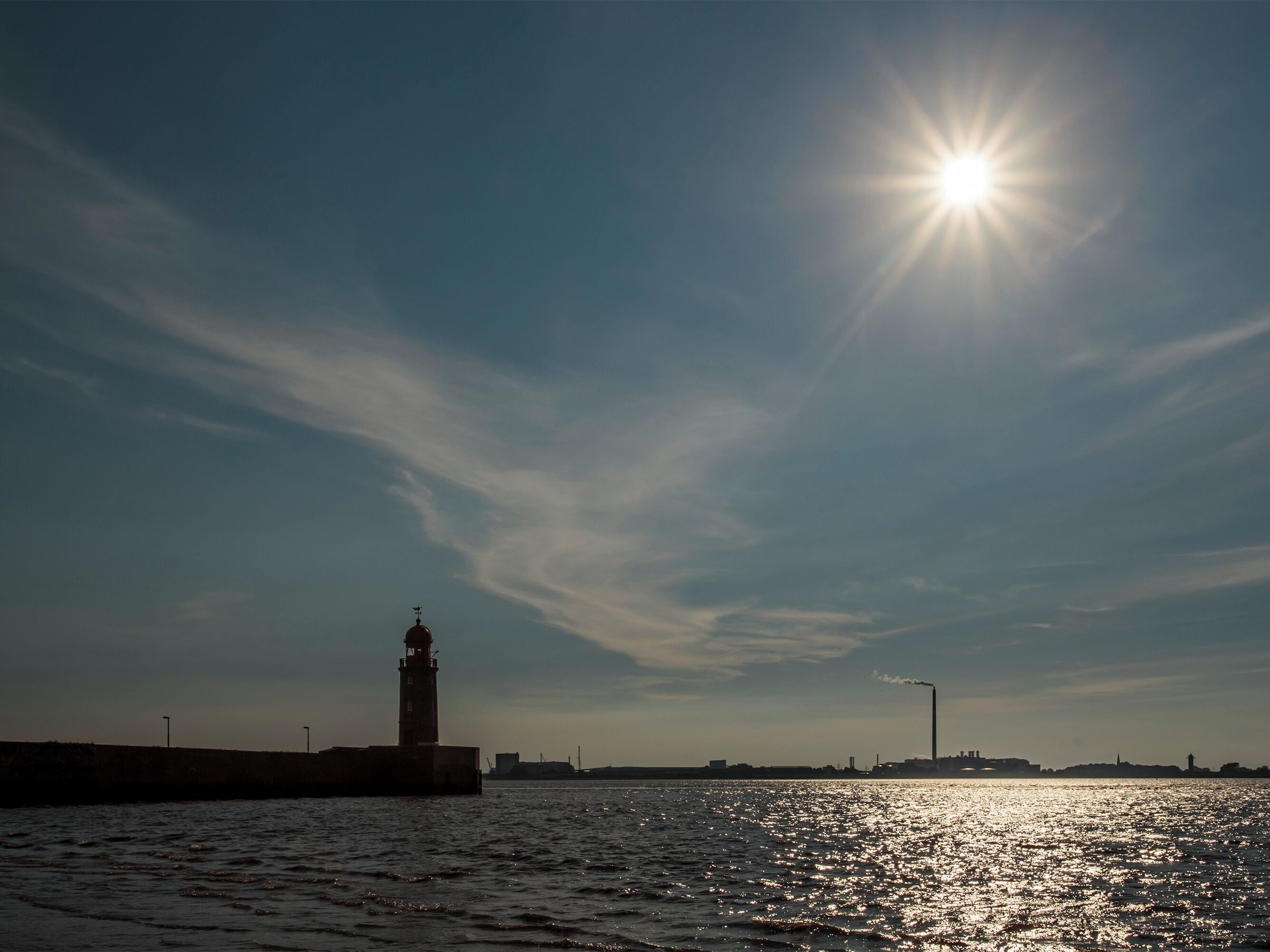 Leuchtfeuer Geestemole Nord in Bremerhaven, Am Alten Vorhafen