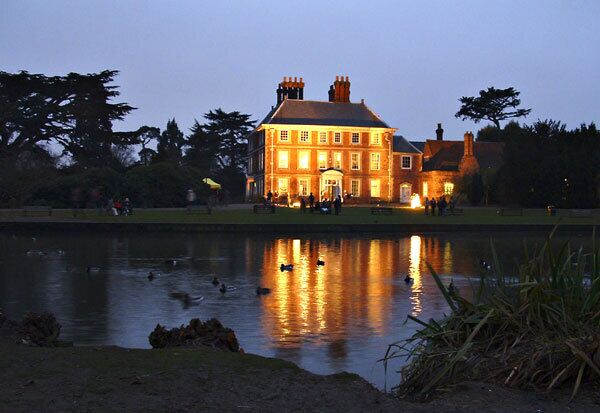 Forty Hall at Dusk. Taken shortly before the firework display in the other image.