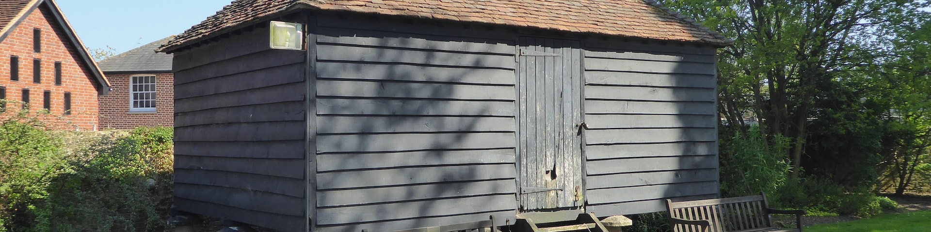 Grain Storage building on display at Hall Place, London Borough of Bexley.