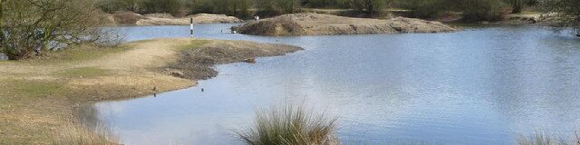 Seven Islands Pond, Mitcham Common Some of the small islands can be seen in this photograph. It's not quite "Swallows & Amazons", but about the best that this area can offer! http://www.mitchamcommon.org/