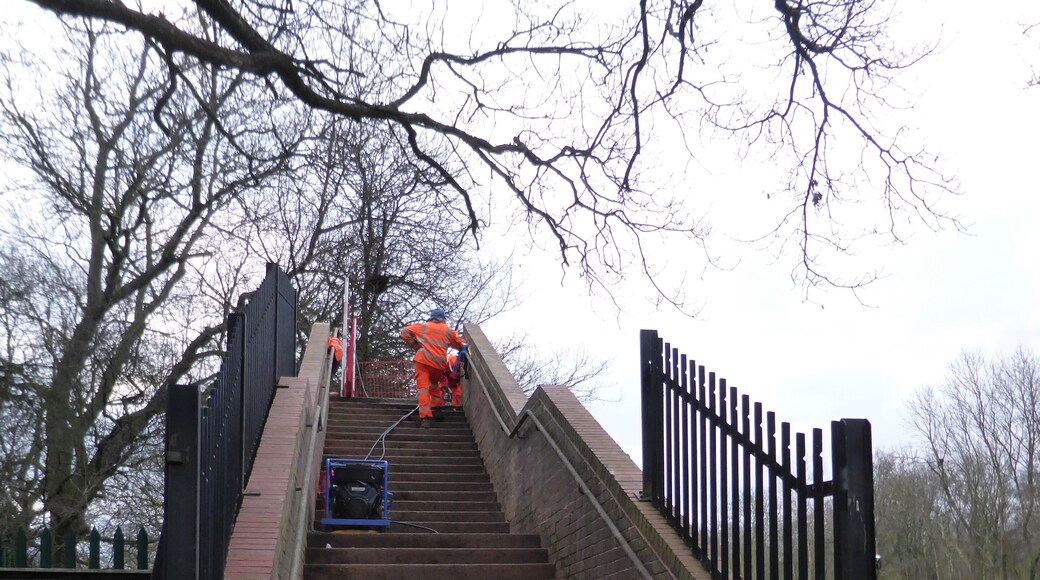 The demolition of Petts Wood Junction footbridge.