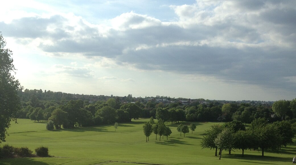 A view of the first Tee of Brent Valley Golf course. Taken from the club house balcony