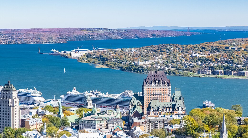 Quebec City, panorama of the town, with the Saint-Laurent river in background